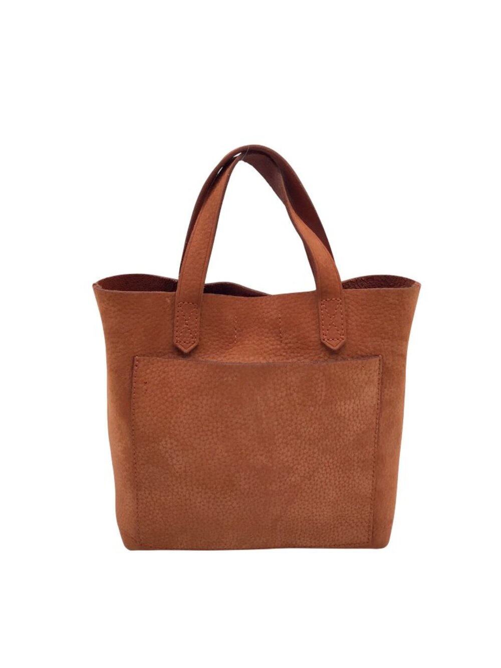 Madewell Brown Suede Zip-Top Transport Crossbody Bag